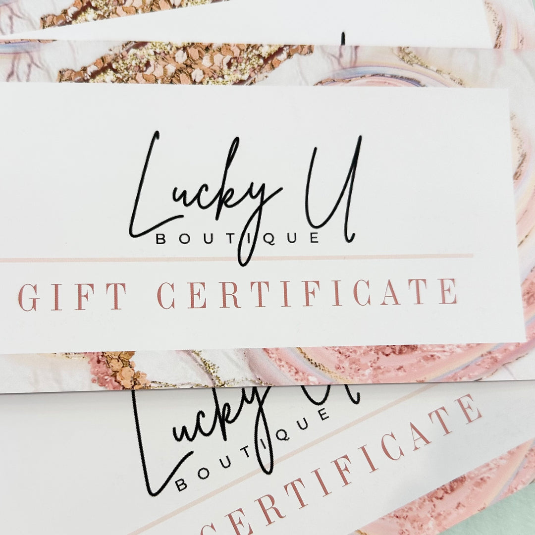 Lucky U Boutique Gift Certificates