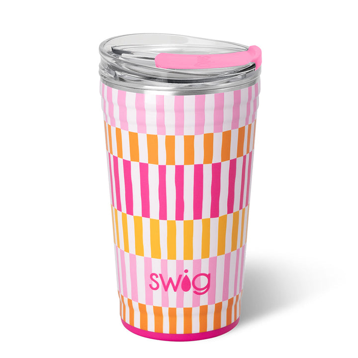 Swig: SHERBET STRIPE Party Cup 24oz