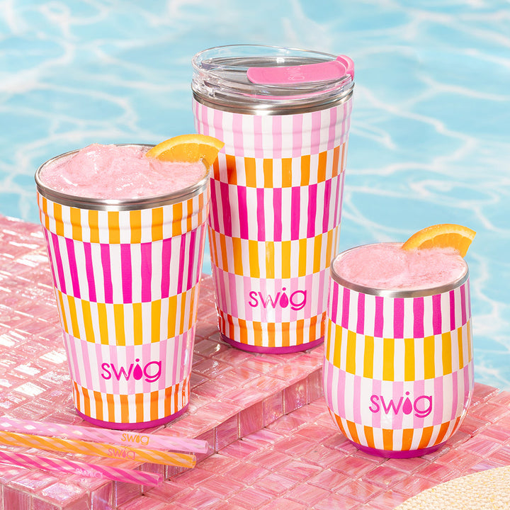 Swig: SHERBET STRIPE Party Cup 24oz