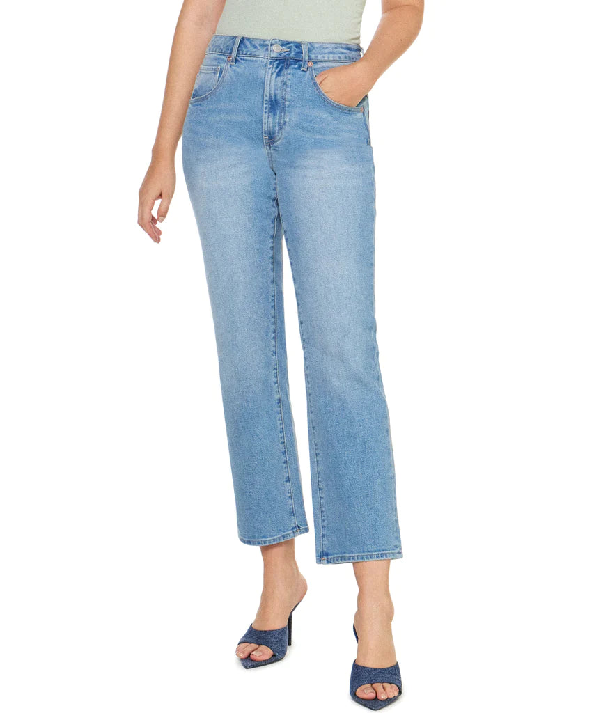 The Village Cropped Mid Rise Straight - AURA BLUE