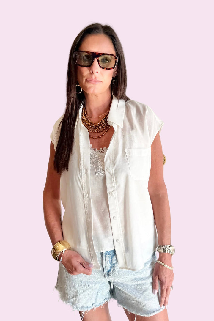 Simply Chic White Top Set