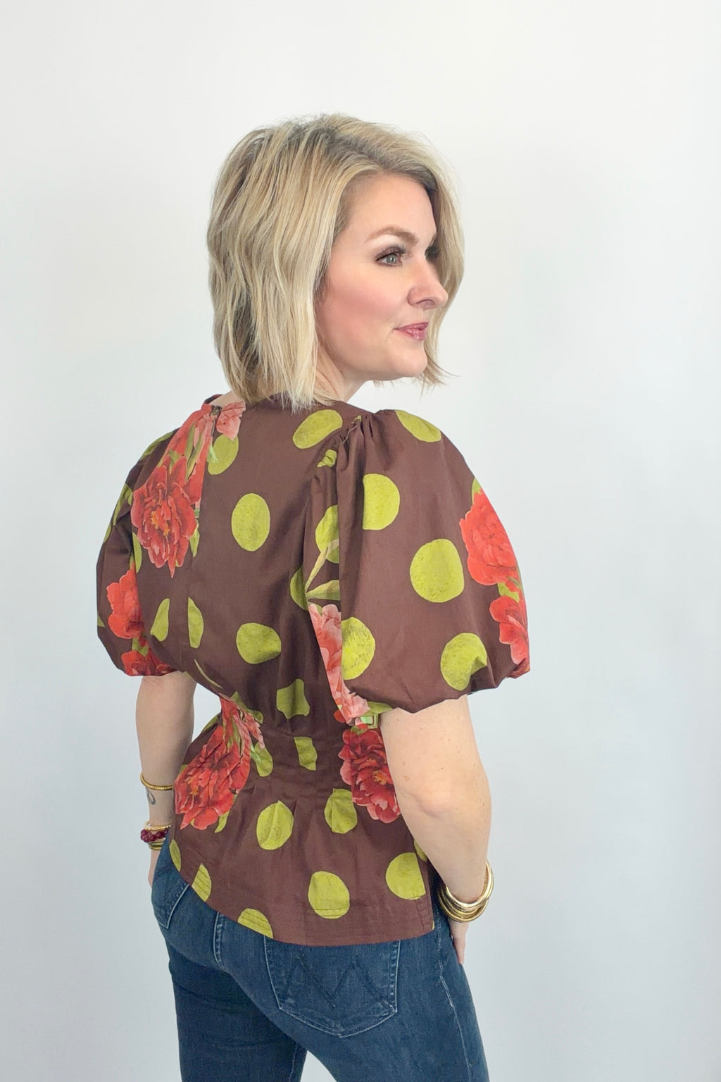 Retro Romance Peplum Blouse