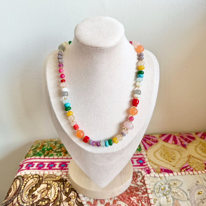 Color Me Happy Beaded Necklace
