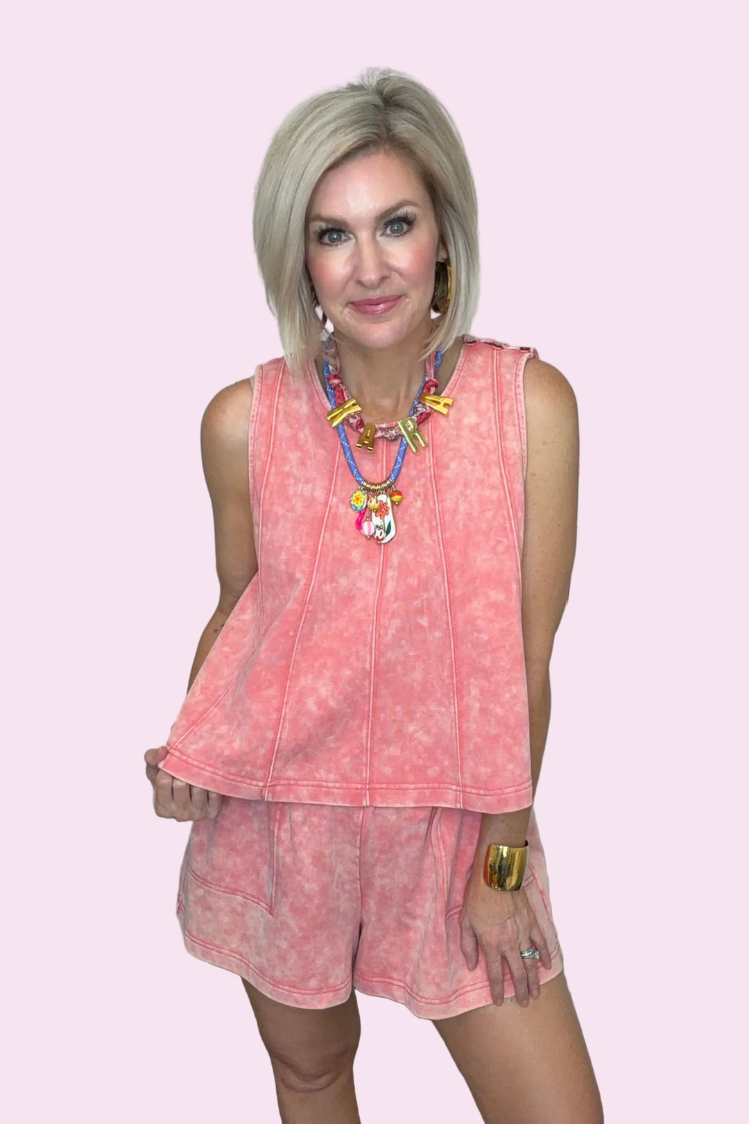 Wanderlust Washed Short Set