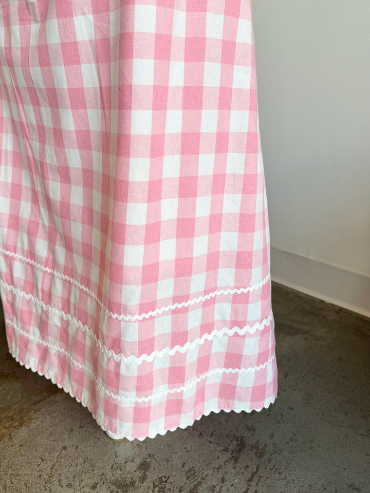 The Picnic Pink Gingham Skirt