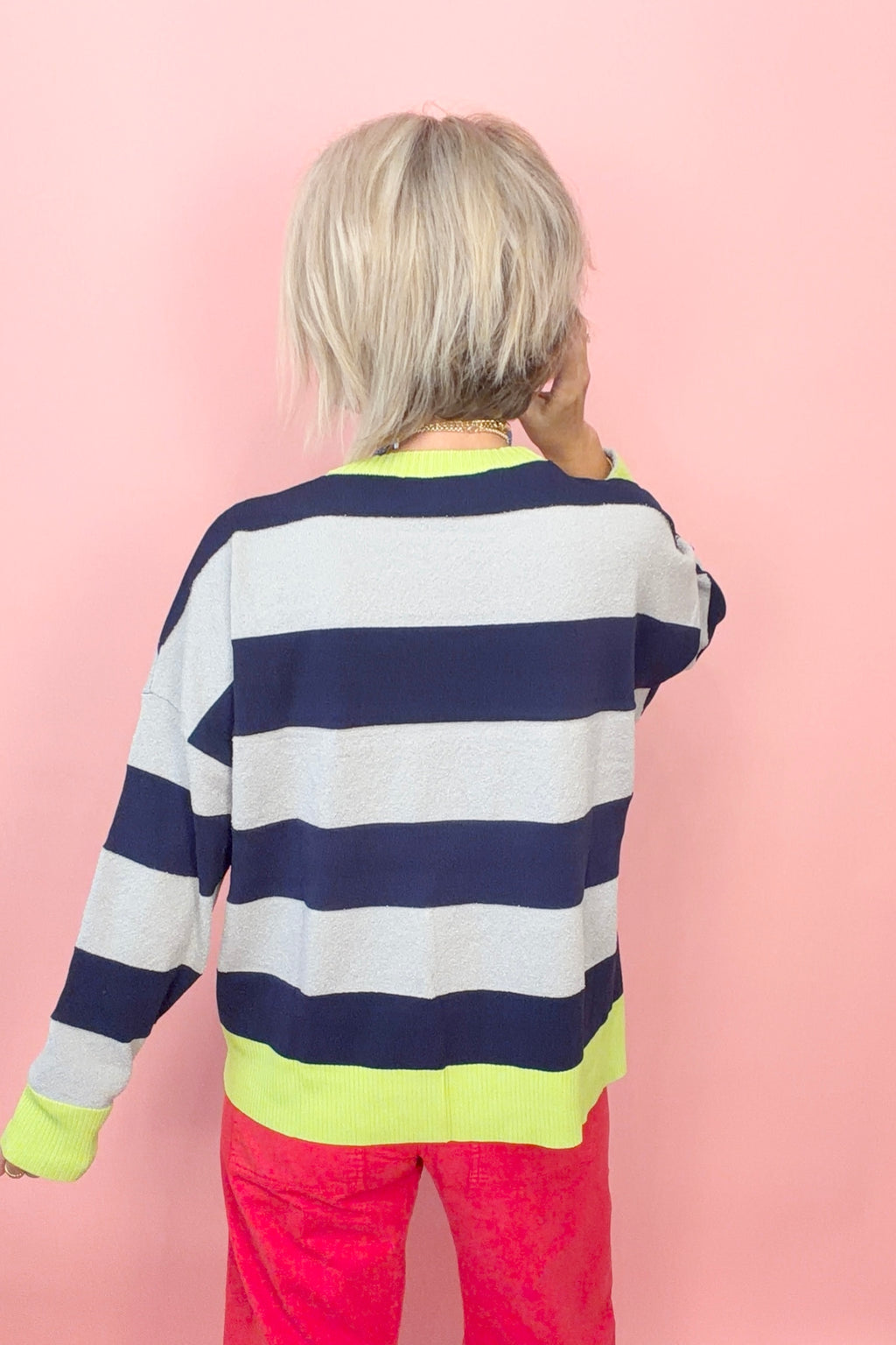 Lime Light Stripes Top