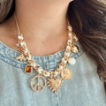 Ooh La La Gold Charm Necklace