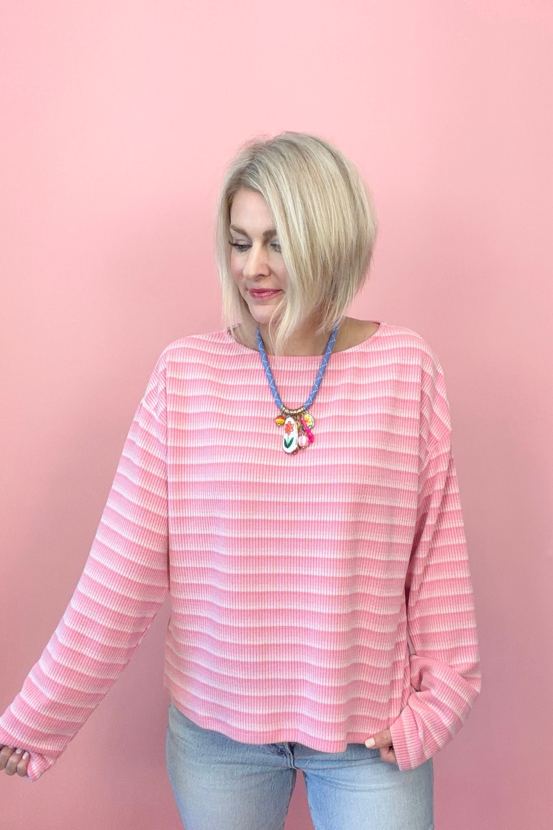 Cotton Candy Stripes Top