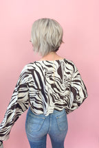 Wild Card Satin Top