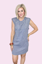 Moonlit Rhinestone Dress