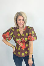 Retro Romance Peplum Blouse