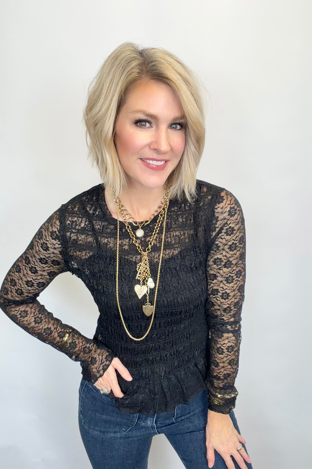 The Everly Lace Top