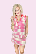 Sunset Stripe Quarter Zip Set