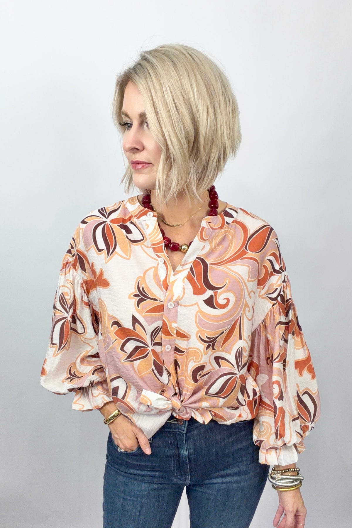 Vintage Sunset Blouse