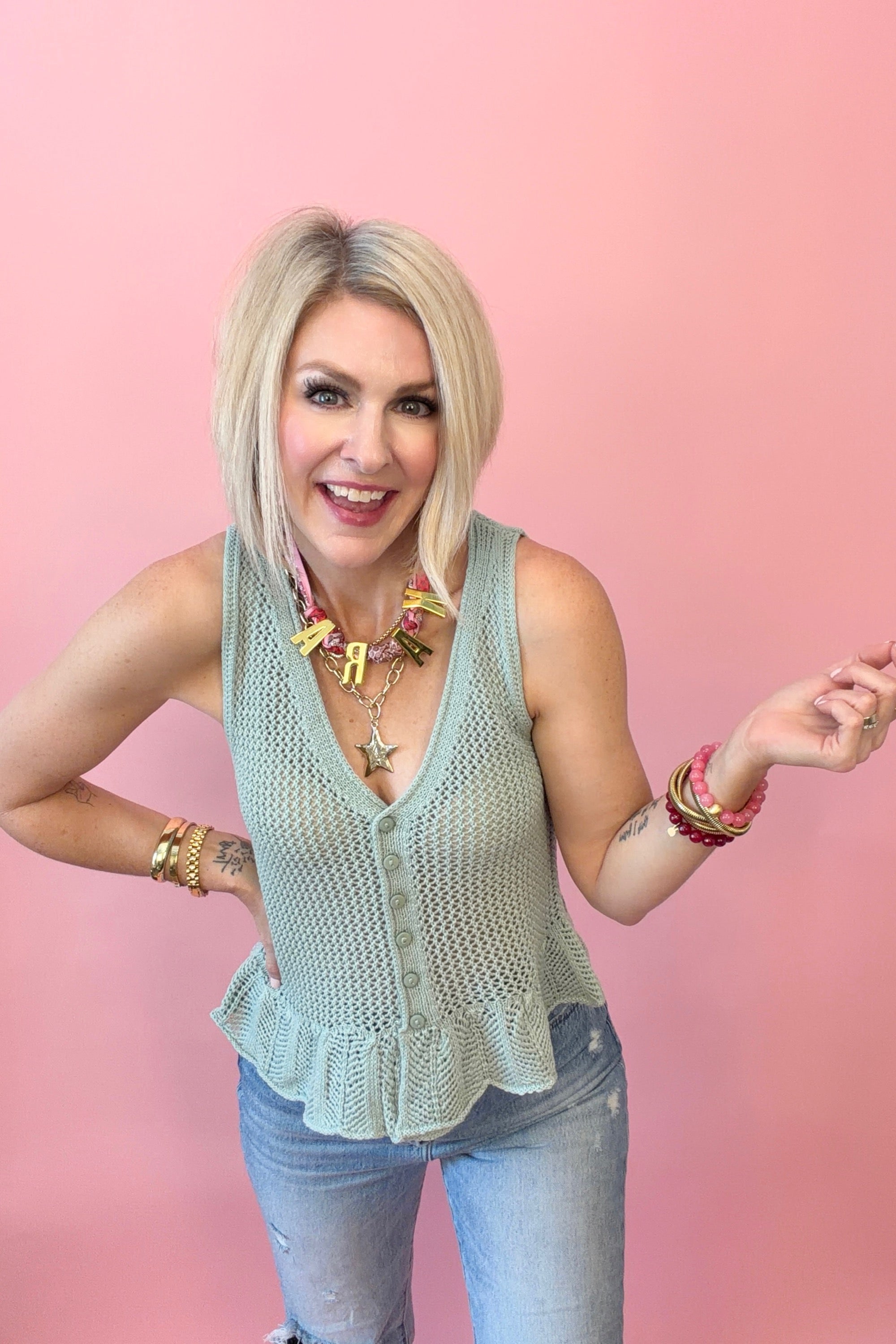 Peplum Perfect Sleeveless Top