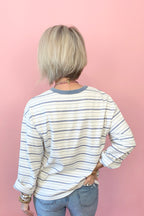 Off Duty Striped Top