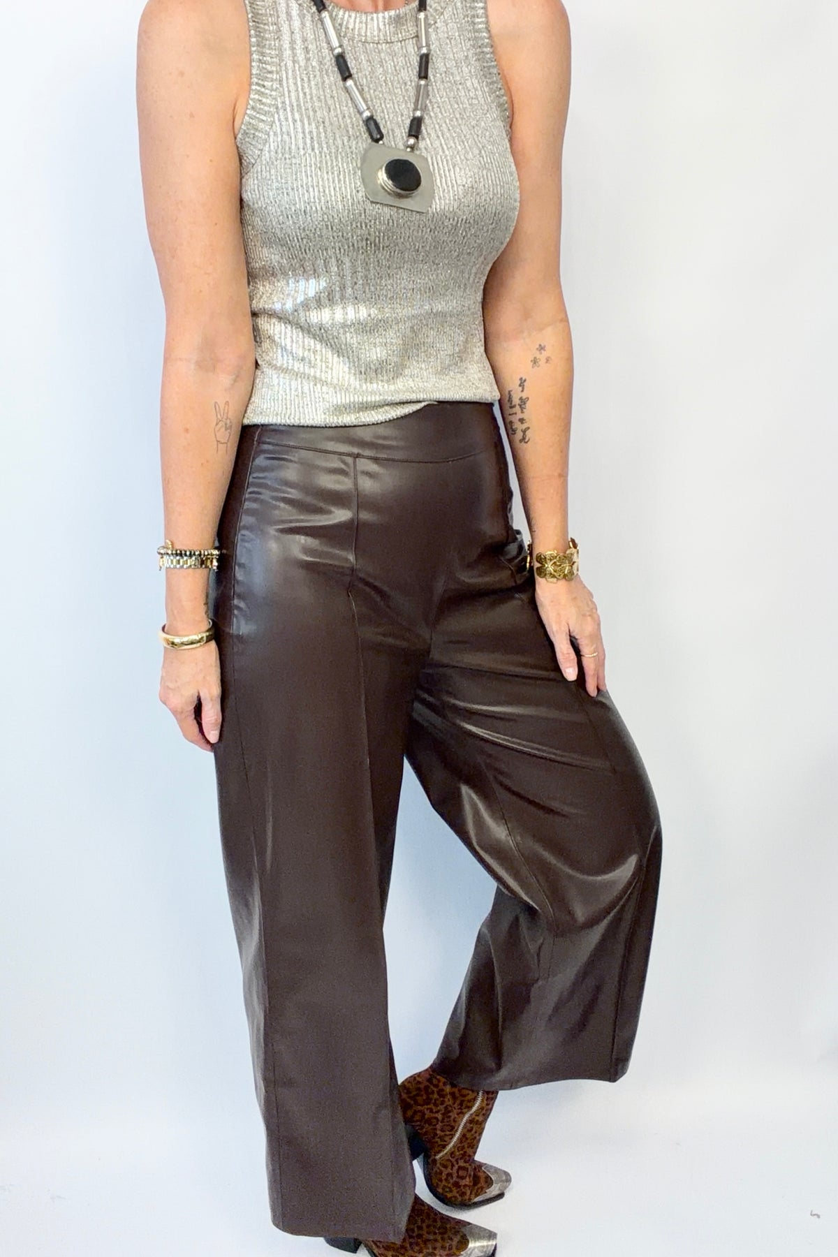 Downtown Drama Leather Pants