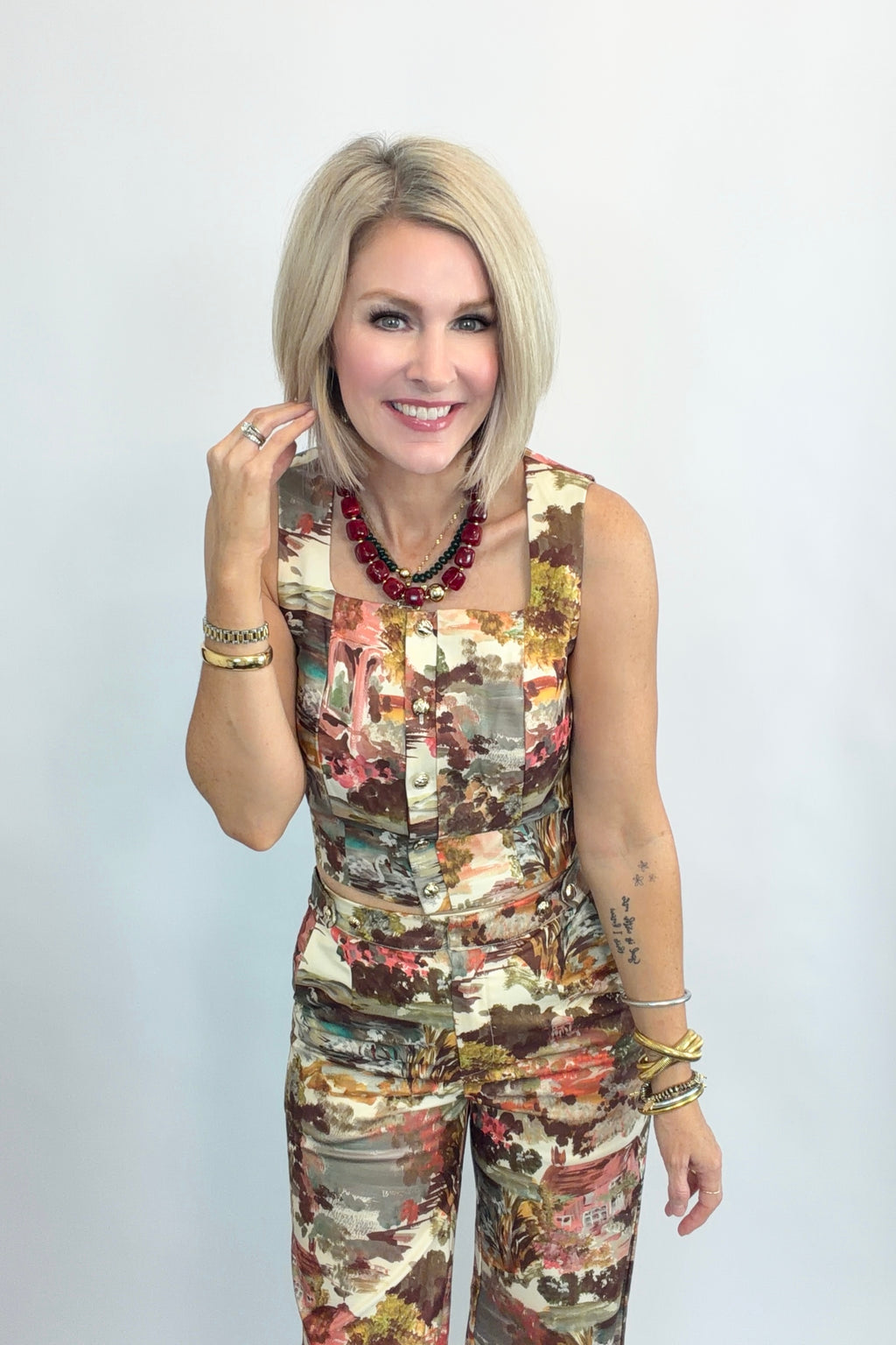 Pastoral Watercolor Vest
