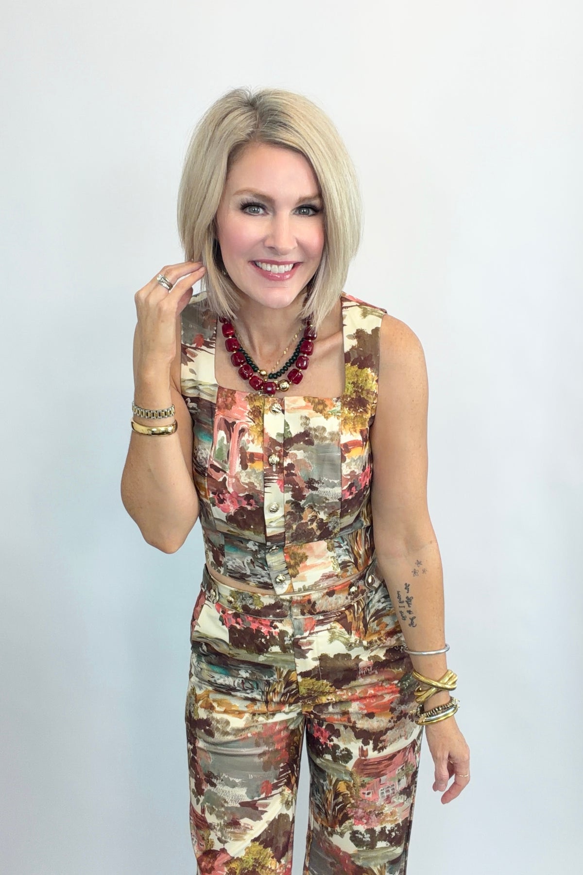 Pastoral Watercolor Vest