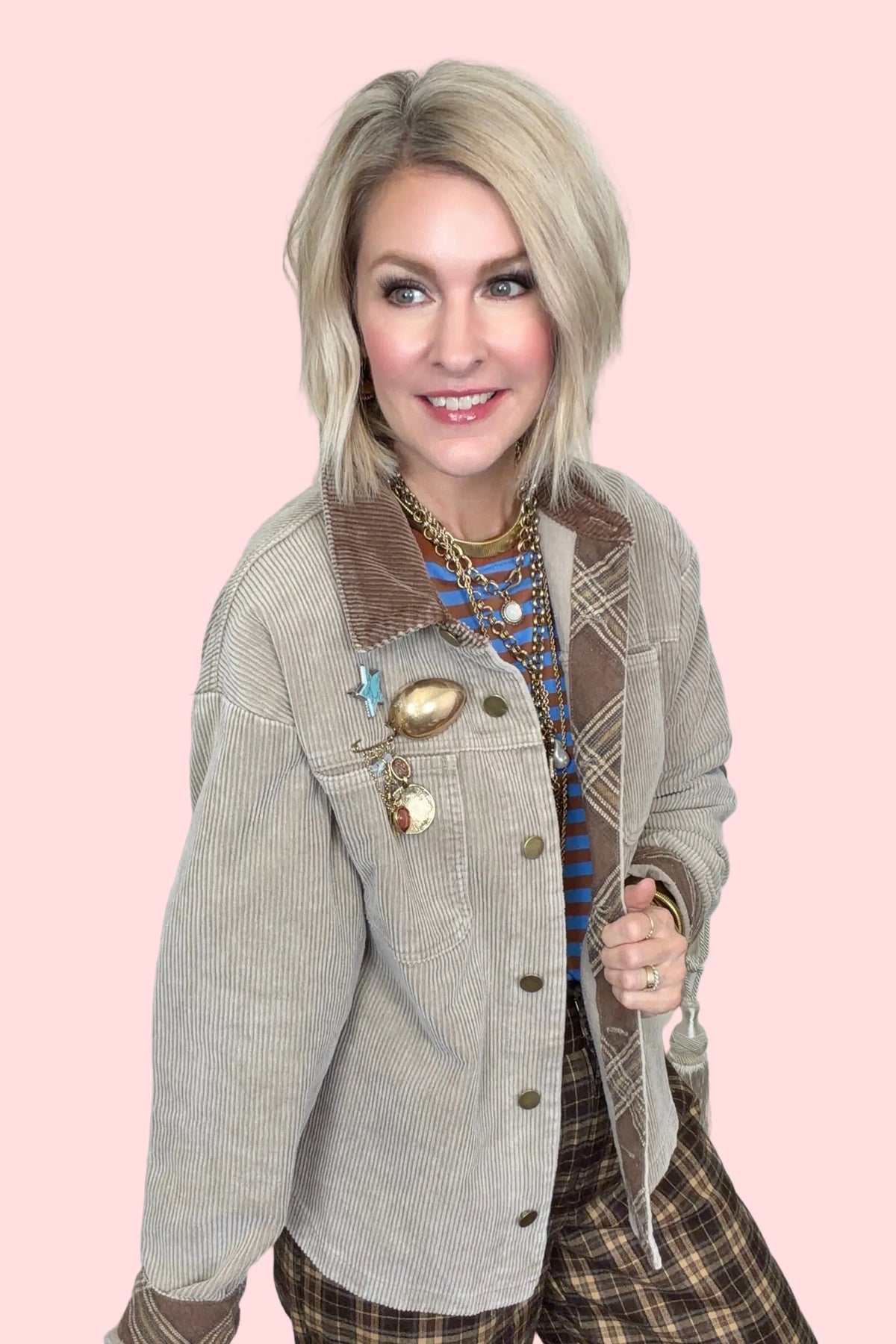 Second Nature Corduroy Shacket