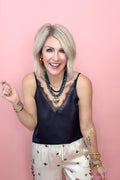 Midnight Lace Camisole Tank