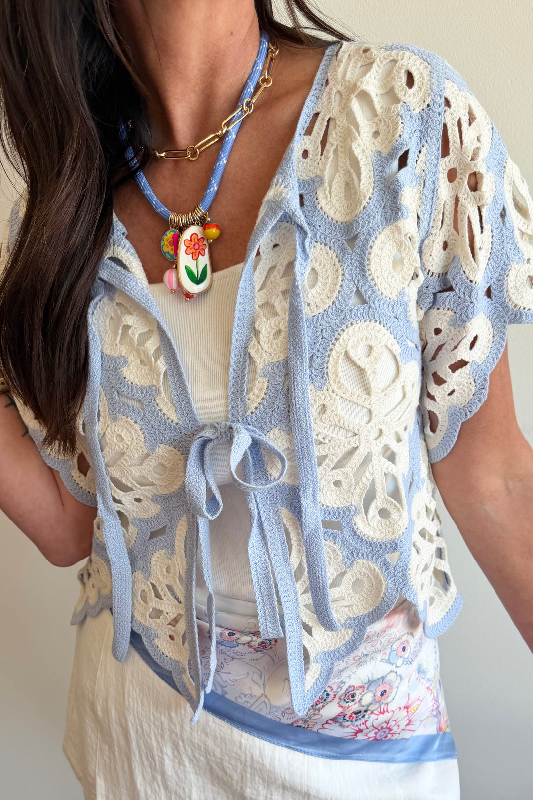 Something Blue Crochet Top