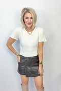Leather & Luck Skort