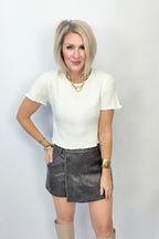 Leather & Luck Skort