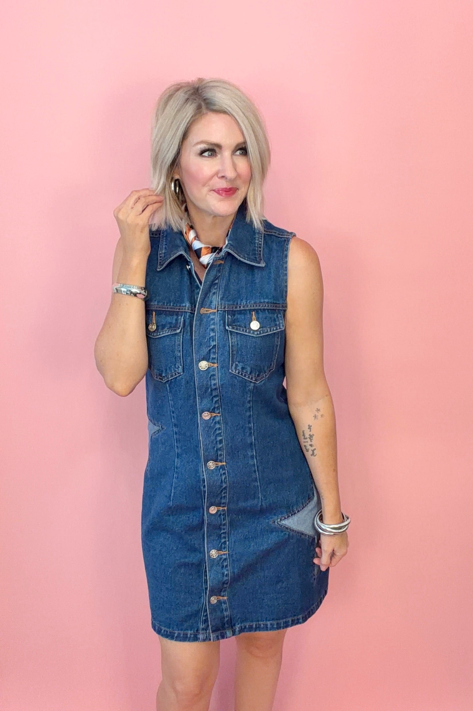 Star Struck Denim Dress