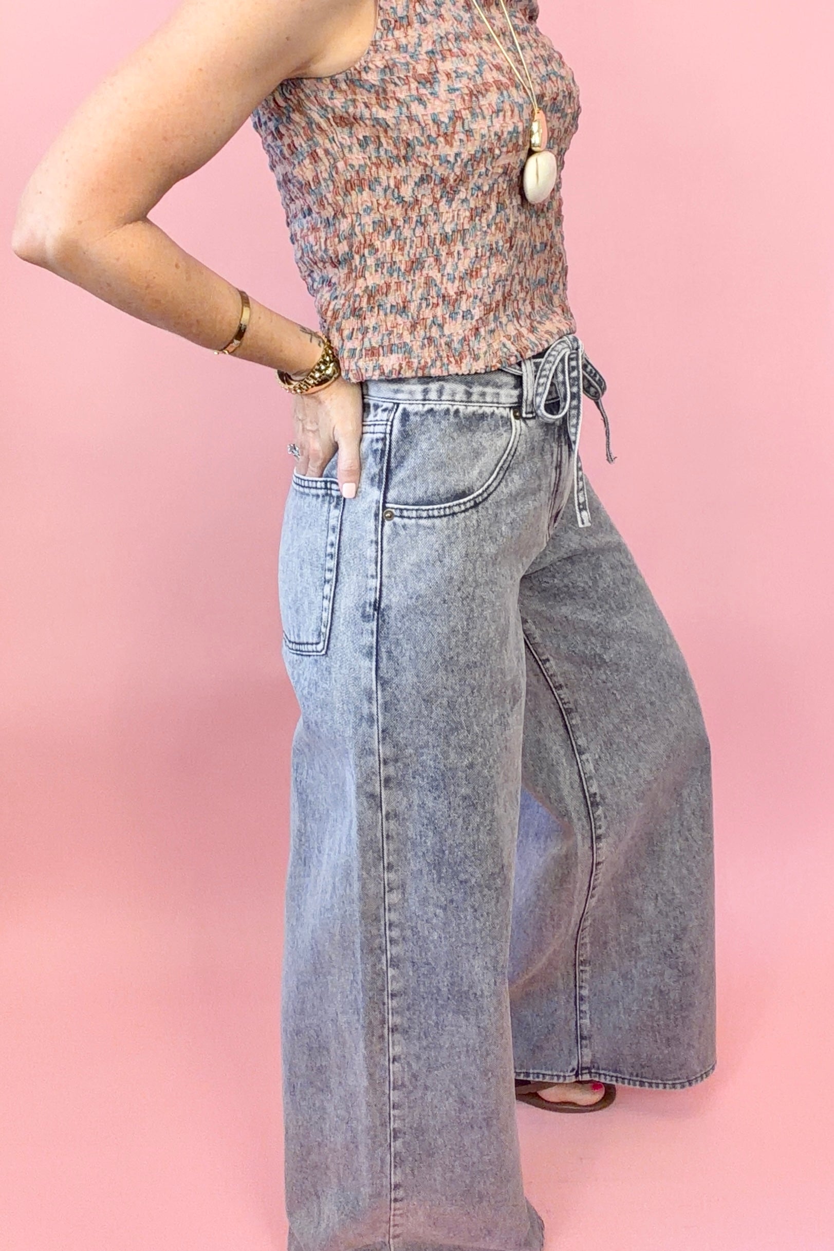Drifter Mid Rise Wide Leg Jean