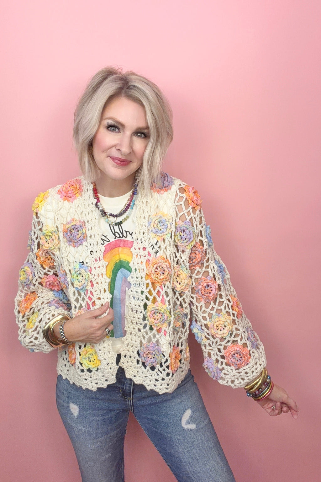 Wildflower Crochet Cardigan