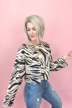 Wild Card Satin Top