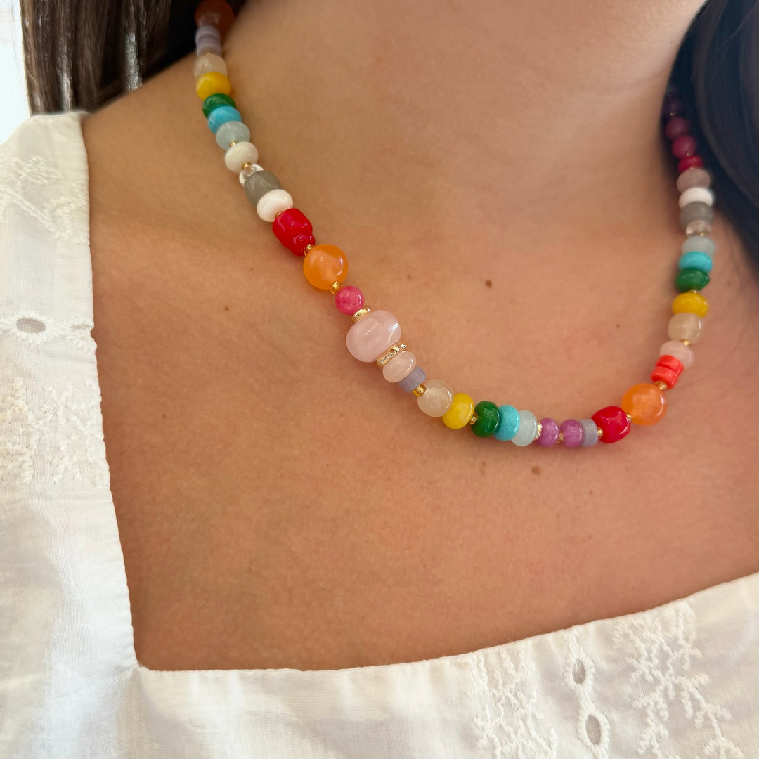 Color Me Happy Beaded Necklace