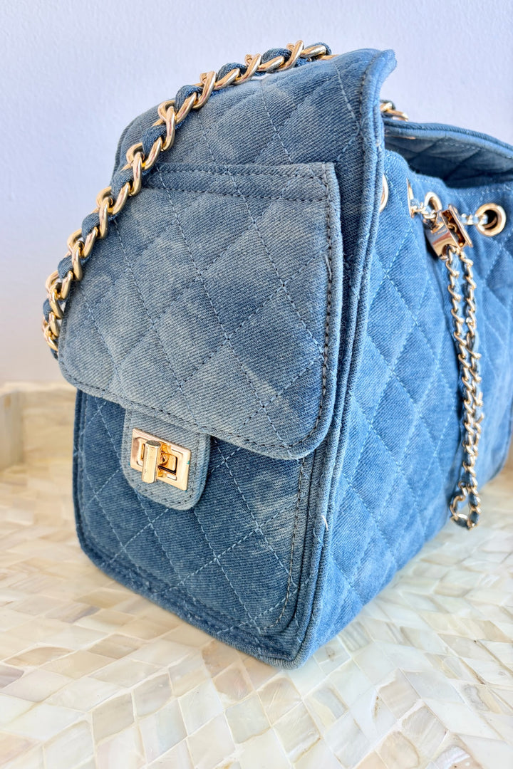 The Runway Denim Handbag