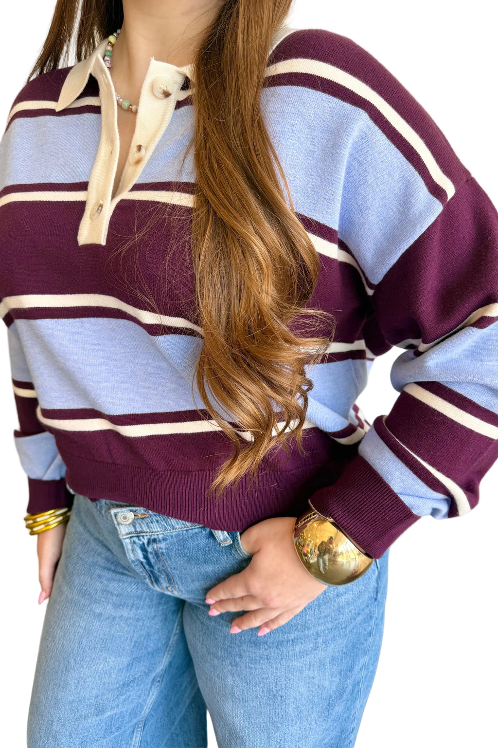 Saved by the Stripes Sweater