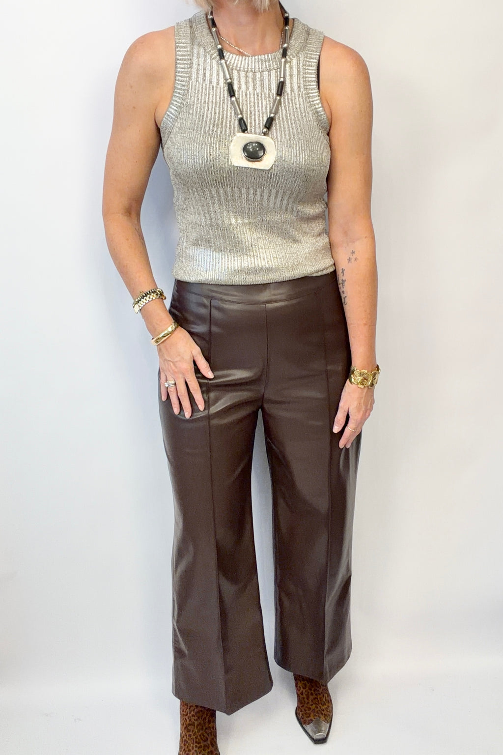 Downtown Drama Leather Pants