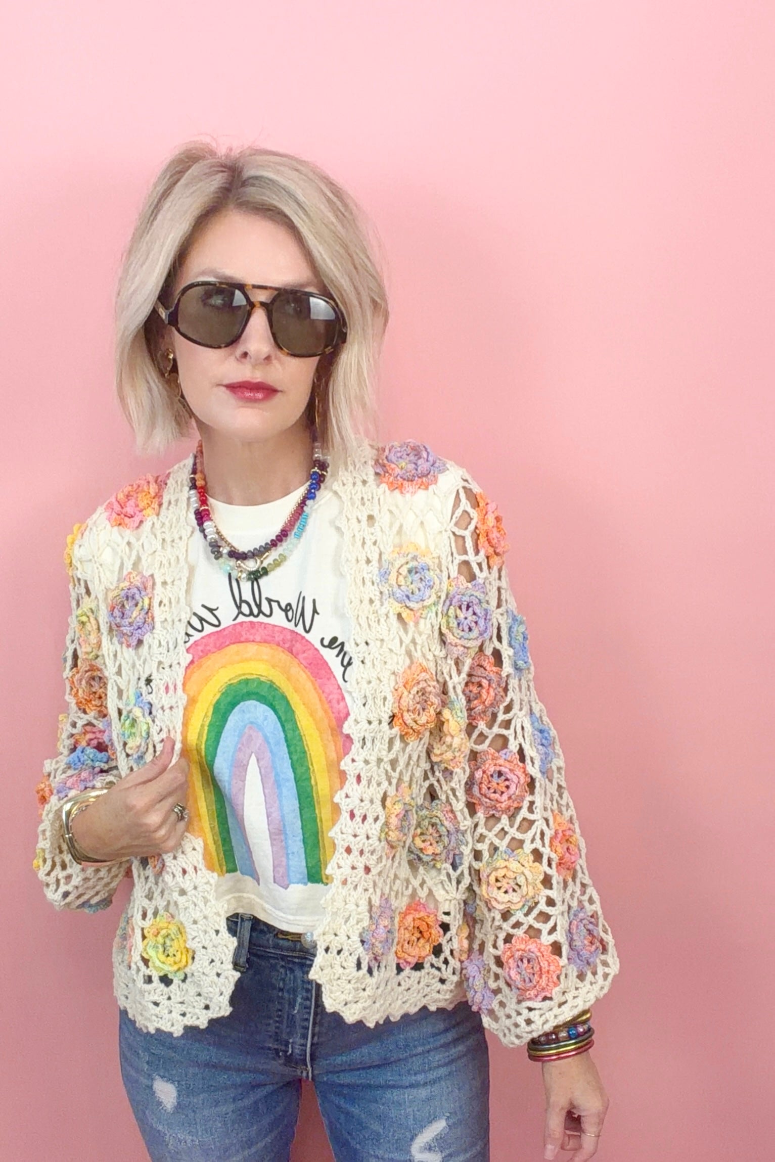 Wildflower Crochet Cardigan