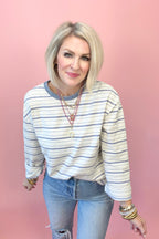 Off Duty Striped Top