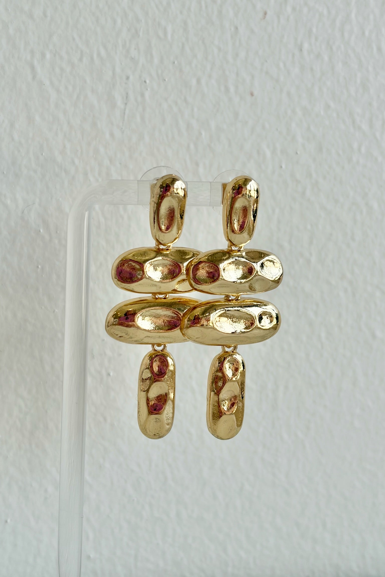 The Hammered Drop Earrings