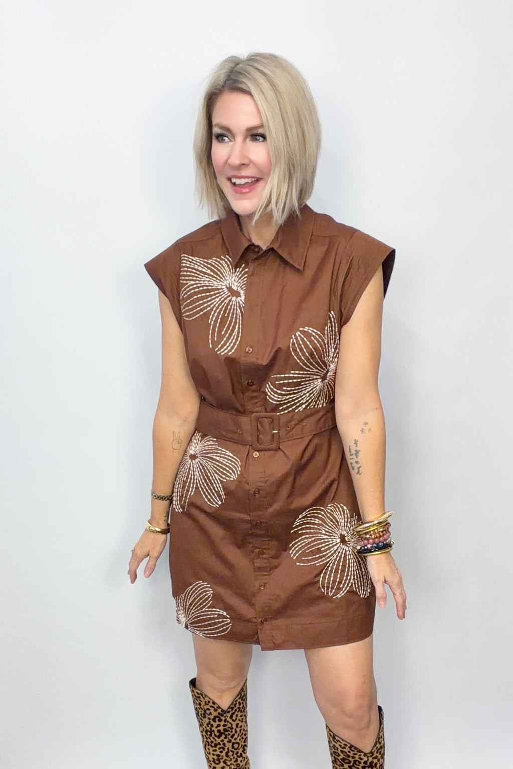 Threaded Petal Dress
