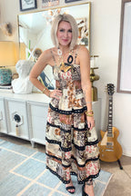 Stitched Story Midi Dress