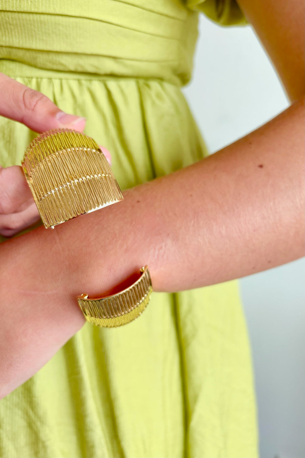 Golden Cascade Cuff