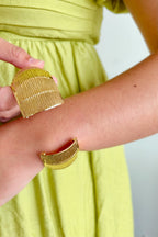 Golden Cascade Cuff
