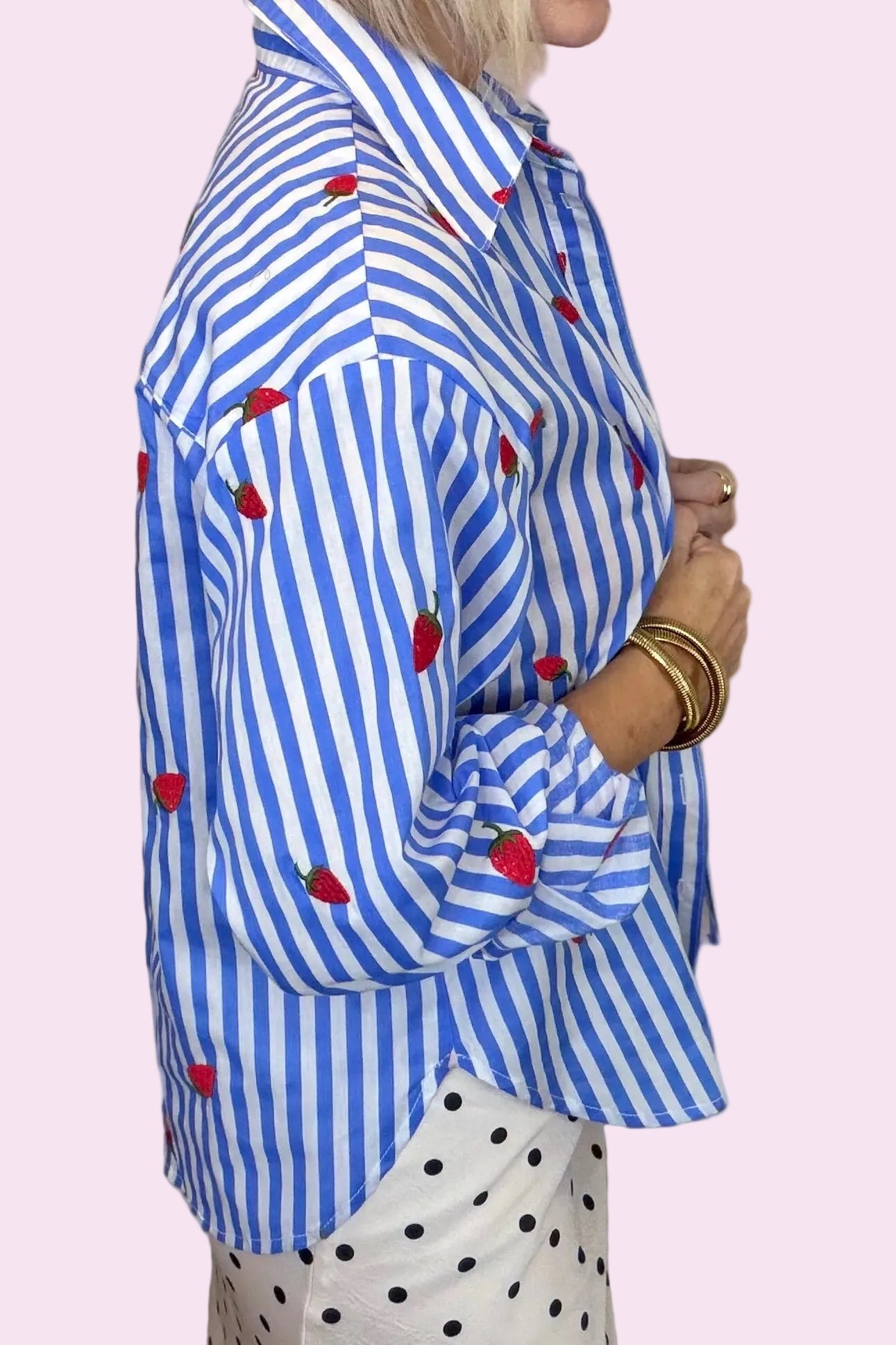 Strawberry Fields Button Down Shirt