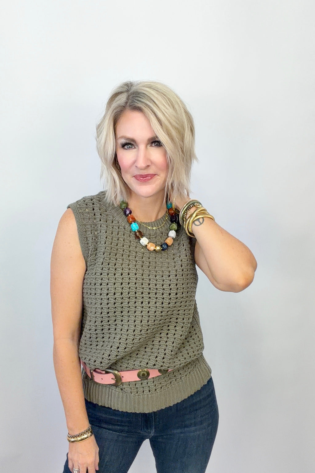 Olive Forever Knit Top