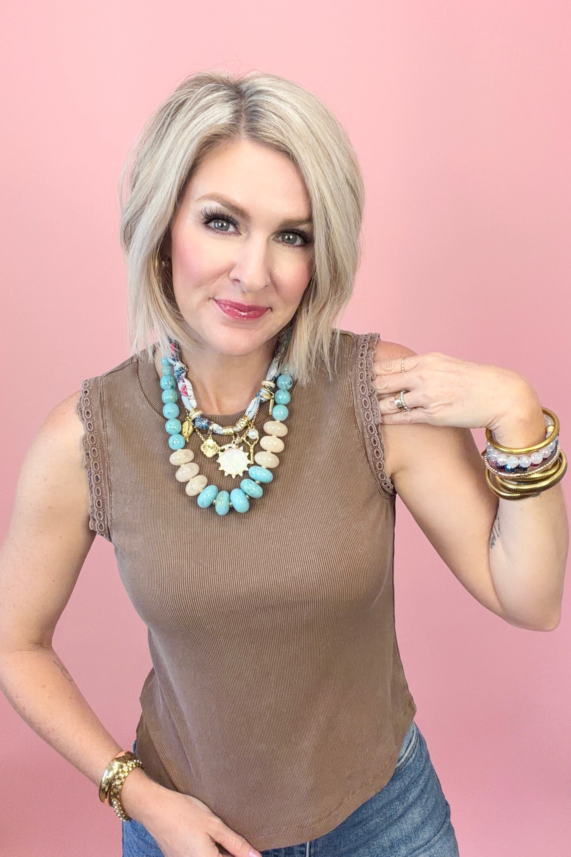 Eyelet Edge Tank