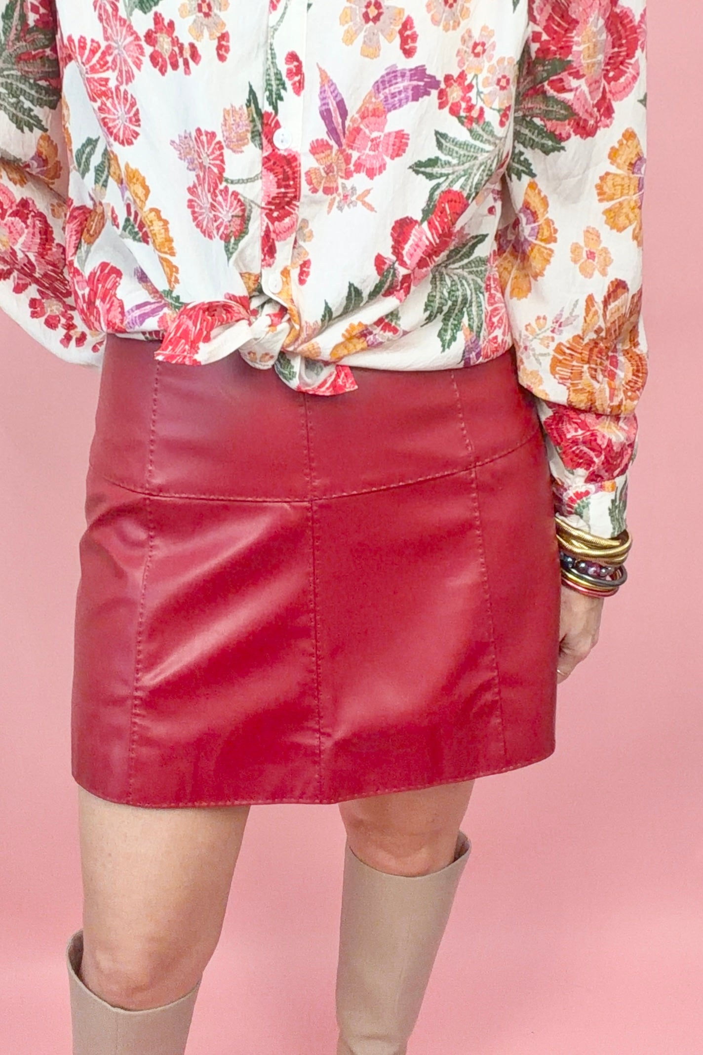 Stitched Ruby Skirt