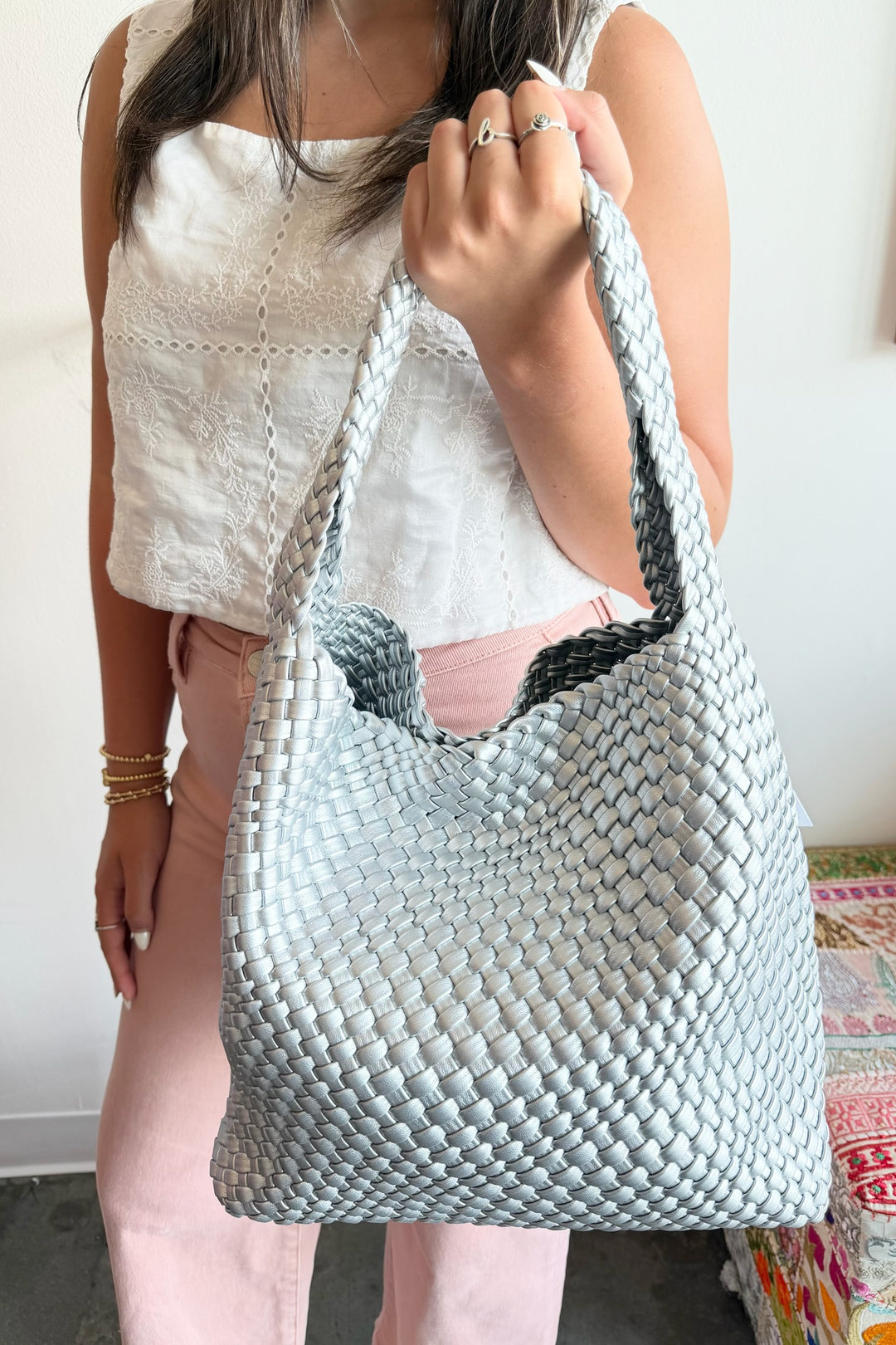 Modern Muse Woven Purse- (Two Color Options)