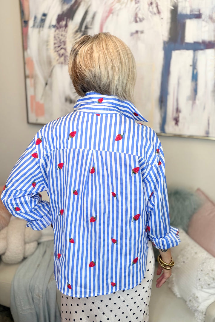 Strawberry Fields Button Down Shirt