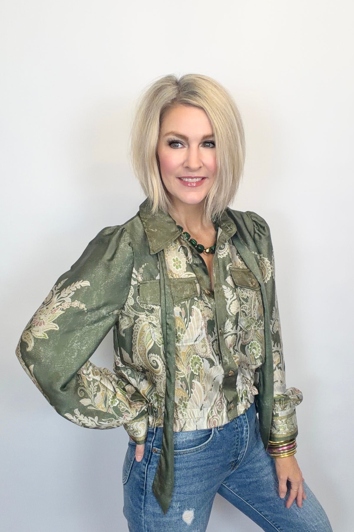 Gilded Paisley Blouse
